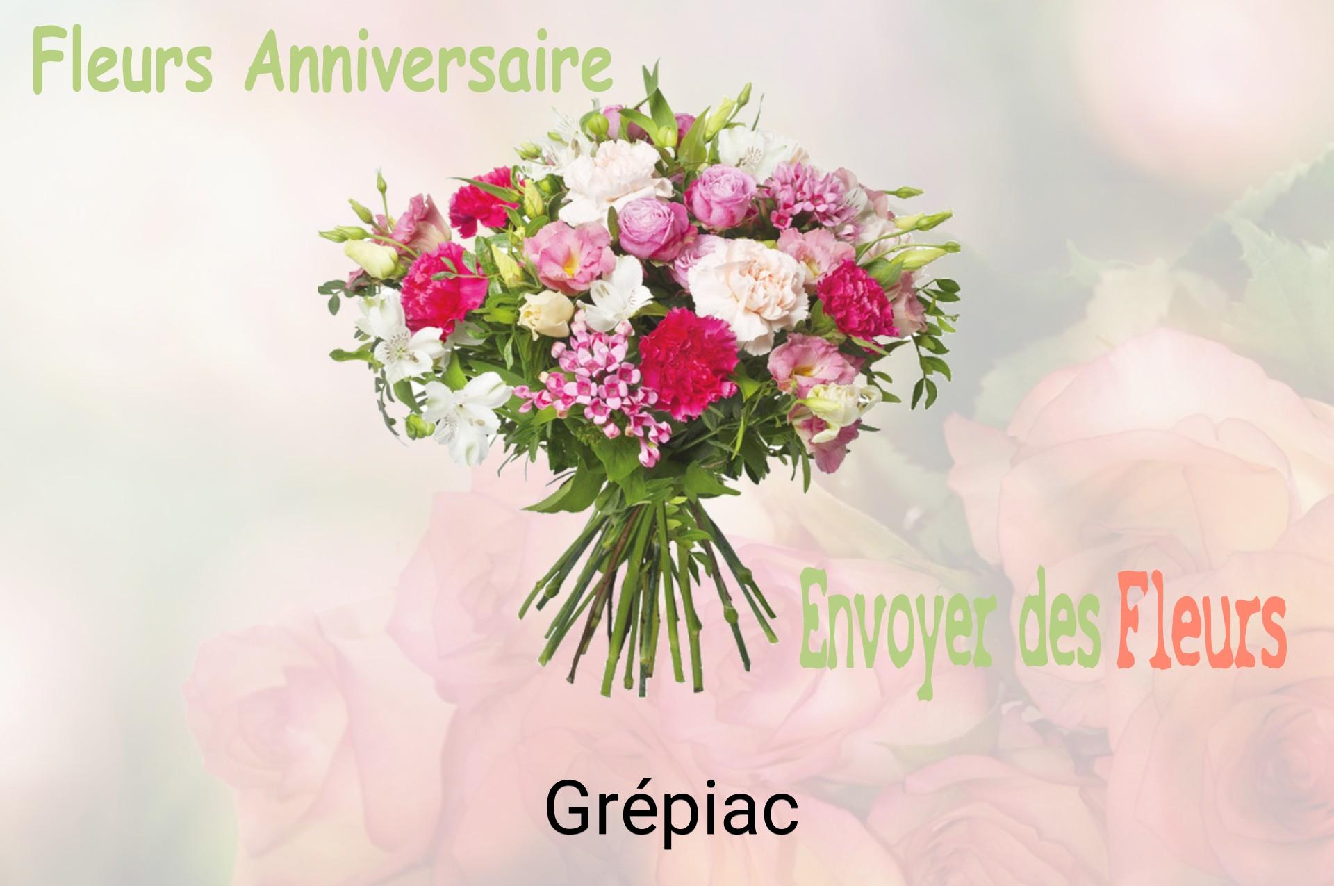 Bouquet de fleurs d’anniversaire livré à Grépiac